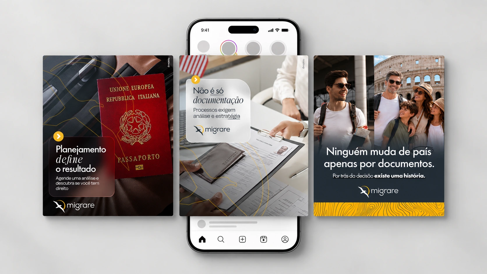 Projeto da Moinho para Migrare Consultoria Migratória